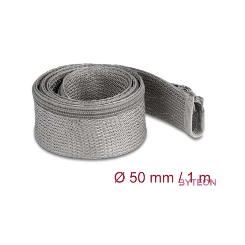 Delock Befont karmantyú zipzáras szorítóval hőállóság egészen 1 m x 50 mm-es szürke