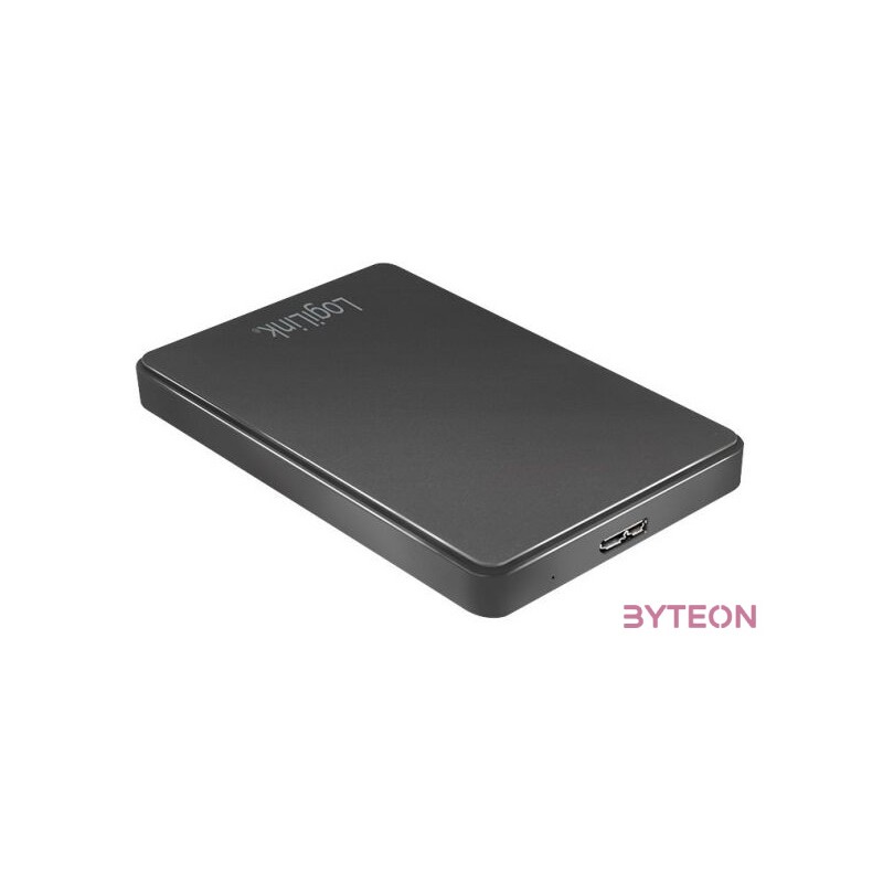 Logilink 2,5 külső ház USB 3.0, , csavarmentes, fekete
