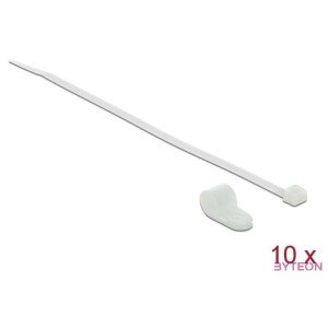Delock Fehér színű, összekapcsoló pánt készlet 12,7 mm H 300 x Sz 4,8 mm kábelekkel