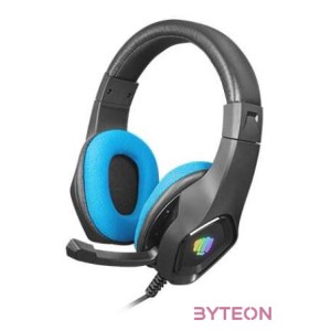 Fury PHANTOM mikrofonos gamer fejhallgató, fekete-kék