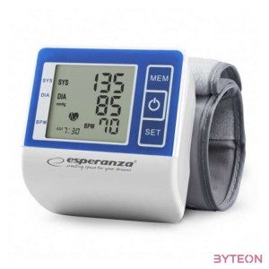 Esperanza Vigor csuklós vérnyomásmérő, kék