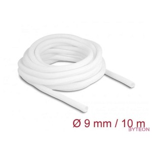 Delock Fonott kábelharisnya önzáródó 10 m x 9 mm fehér