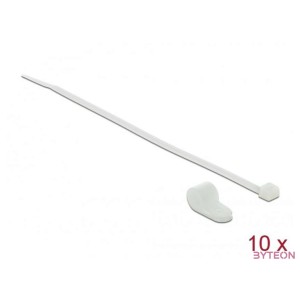 Delock Fehér színű, összekapcsoló pánt készlet 12,7 mm H 300 x Sz 4,8 mm kábelekkel