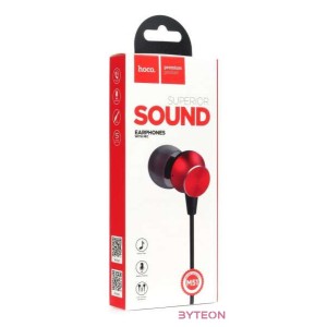 HOCO M51 fülhallgató mikrofonnal piros