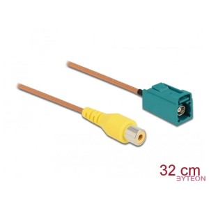 Delock Kábel FAKRA Z hüvely  RCA hüvely RG-179, 32 cm