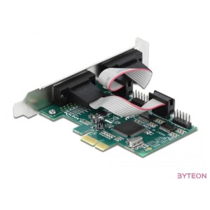 Delock PCI Express Kártya  4 x RS-232 soros csatlakozó