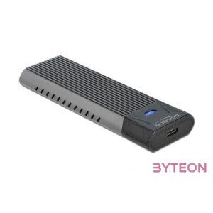 Delock Külső USB Type-C kombinált ház M.2 NVMe PCIe vagy SATA SSD eszközhöz - szerszám mentes