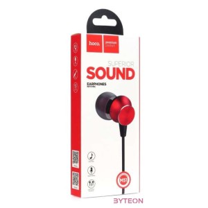 HOCO M51 fülhallgató mikrofonnal piros