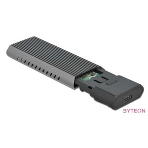 Delock Külső USB Type-C kombinált ház M.2 NVMe PCIe vagy SATA SSD eszközhöz - szerszám mentes