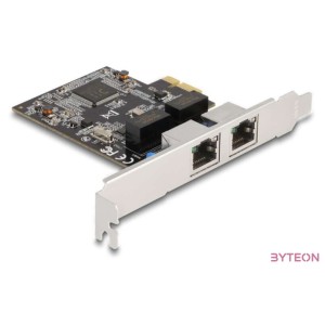Delock PCI Express x1 kártya - 2 x RJ45 Gigabit LAN