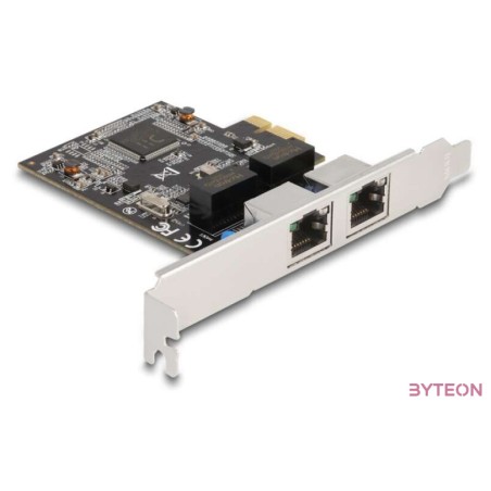 Delock PCI Express x1 kártya - 2 x RJ45 Gigabit LAN