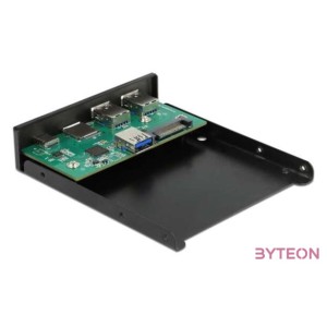 Delock 3.5 , 3.2 Gen 1 USB elülső panel 1 x USB Type-C  2 x A-típusú USB  SD és Micro SD csatlako