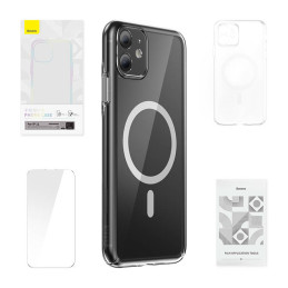 Phone case Baseus Magnetic Crystal Clear for iPhone 11 (transparent)