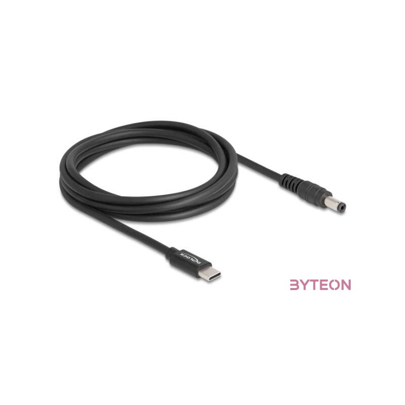 Delock Laptop töltőkábel USB Type-C apa - 5,5 x 2,1 mm apa