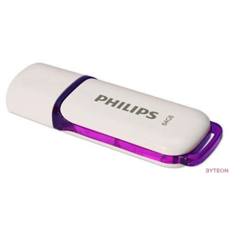 Philips Pendrive USB 2.0 64GB Snow Edition fehér-lila