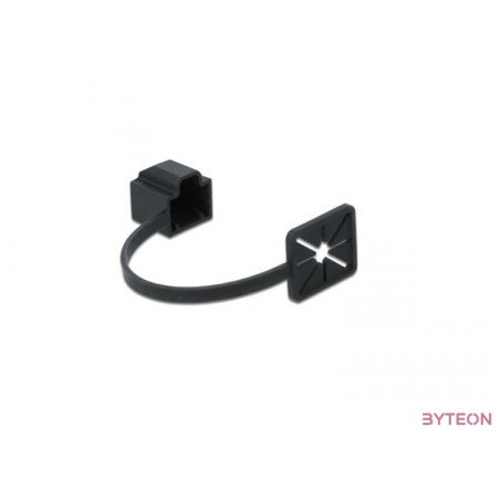 Delock Porvédő az RJ45 dugó rögzítővel fekete