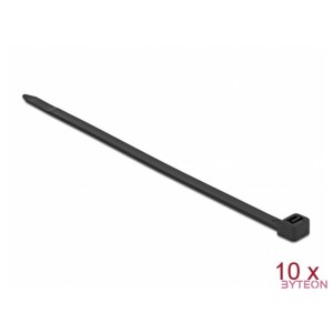 Delock Kábelkötegelő 850 x 9 mm (H x Sz), 10 darab fekete