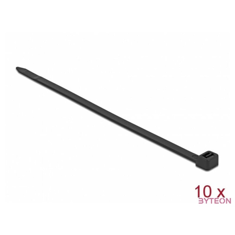 Delock Kábelkötegelő 850 x 9 mm (H x Sz), 10 darab fekete
