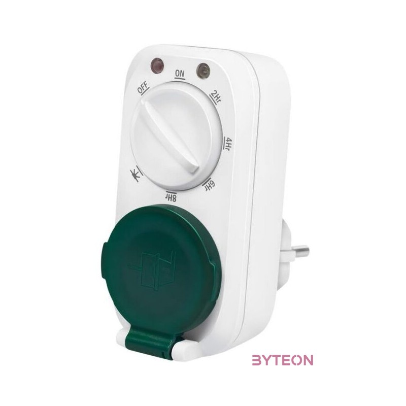 Logilink Mechanikus időkapcsoló sötétedés érzékelővel, IP44, kültéri