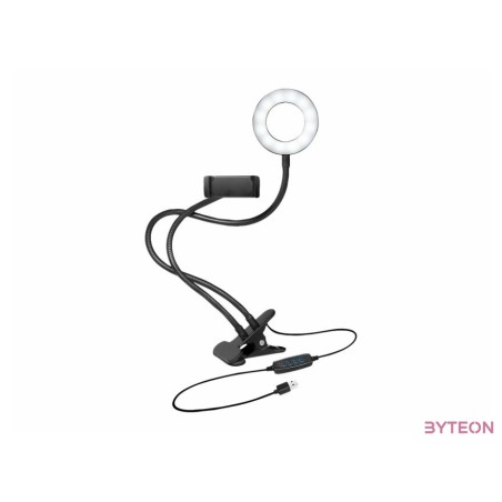 Logilink Okostelefon tartó, LED gyűrűs lámpa