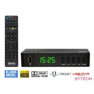 EVOLVEO Alpha T2 Set-top box DVB-T2 Full HD, FTA, fekete