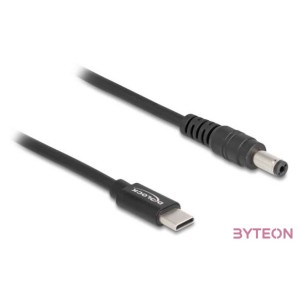 Delock Laptop töltőkábel USB Type-C apa - 5,5 x 2,1 mm apa