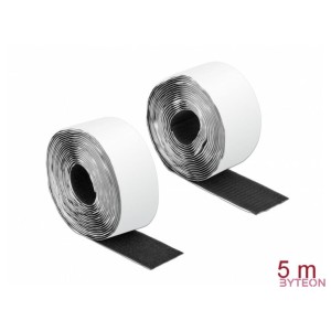 Delock Velcro öntapadó tépőzáras szalag-szett, H 5 m és Sz 50 mm fekete