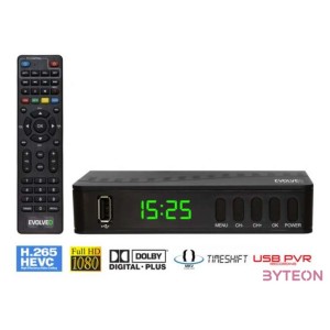 EVOLVEO Alpha T2 Set-top box DVB-T2 Full HD, FTA, fekete