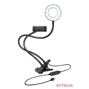 Logilink Okostelefon tartó, LED gyűrűs lámpa