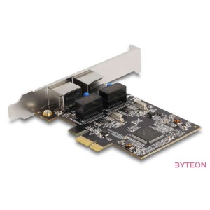 Delock PCI Express x1 kártya - 2 x RJ45 Gigabit LAN