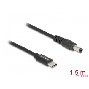 Delock Laptop töltőkábel USB Type-C apa - 5,5 x 2,1 mm apa