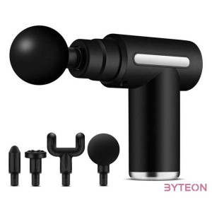 Media-Tech Akkumulátoros masszázspisztoly cserélhető fejjel