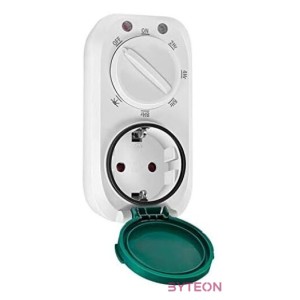 Logilink Mechanikus időkapcsoló sötétedés érzékelővel, IP44, kültéri