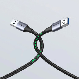 USB3.0 cable Male USB-A to Male USB-A UGREEN 2A, 2m (black)