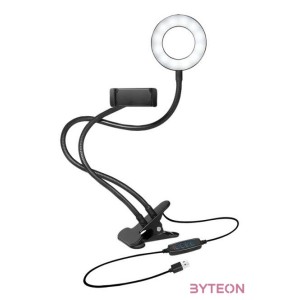 Logilink Okostelefon tartó, LED gyűrűs lámpa