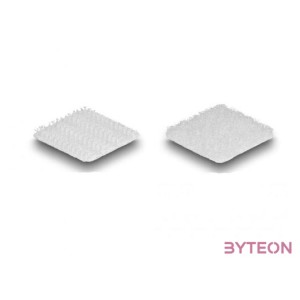 Delock Tépőzáras kocka darabok, öntapadós 64 db.-os fehér