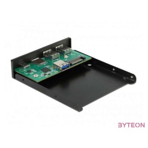 Delock 3.5 , 3.2 Gen 1 USB elülső panel 1 x USB Type-C  2 x A-típusú USB  SD és Micro SD csatlako