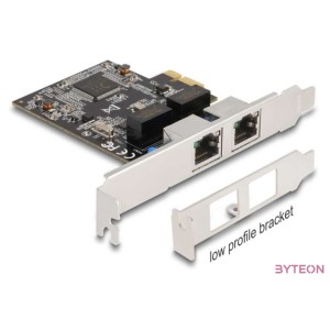 Delock PCI Express x1 kártya - 2 x RJ45 Gigabit LAN