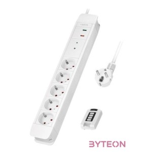 Logilink Aljzat 5-ös  távirányító 2, 5x CEE 7,3, 1,5 m, fehér