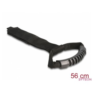 Delock Szállító pánt tépőzáras rögzítővel Hx 560 x Sz 50 mm fekete 2 db.