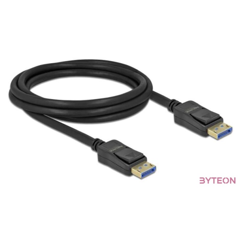 Delock DisplayPort kábel 10K 60 Hz 54 Gbps 2 m