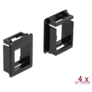 Delock Keystone modultartó tokokhoz (4 db) fekete