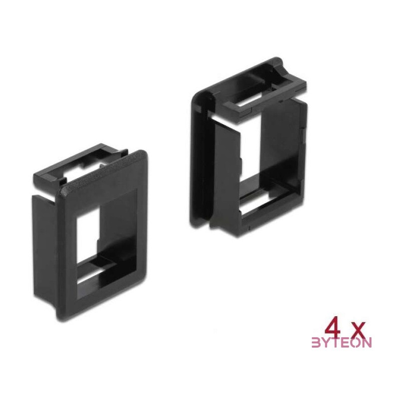 Delock Keystone modultartó tokokhoz (4 db) fekete