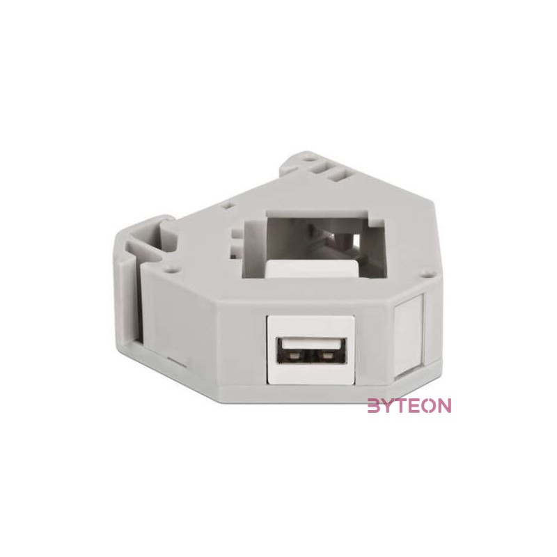 Delock DIN sín adapter Keystone A-típusú USB 2.0 anya csatlakozó felülettel