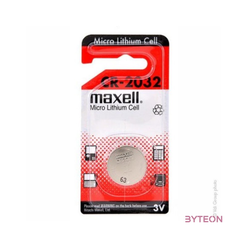 Maxell CR2032 3V-os lítium gombelem