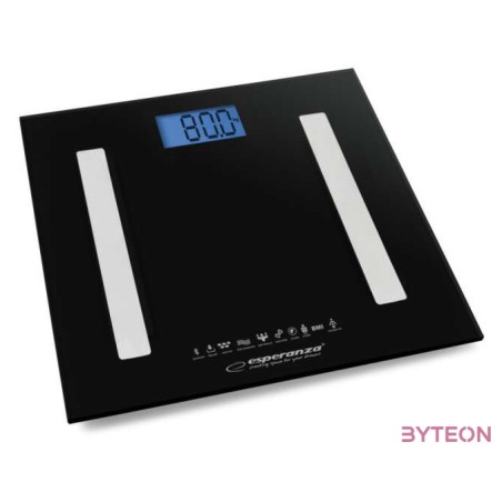 Esperanza B.Fit 8 in1 Bluetooth okos fürdőszoba mérleg, fekete