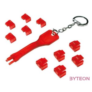 Logilink RJ45 port blokkoló (1x kulcs, 10x zár)