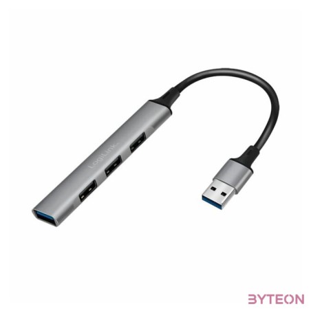 LogiLink USB 3.0, 4 portos vékony hub, alumínium házzal