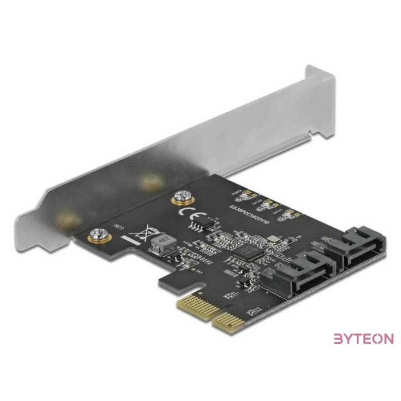 Delock 2 portos SATA PCI Express Kártya - alacsony profilú formatényező