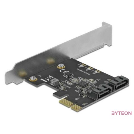 Delock 2 portos SATA PCI Express Kártya - alacsony profilú formatényező